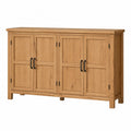 Credenza in legno multistrato naturale a 4 ante