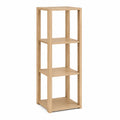 Scaffale in legno 4 ripiani rovere chiaro